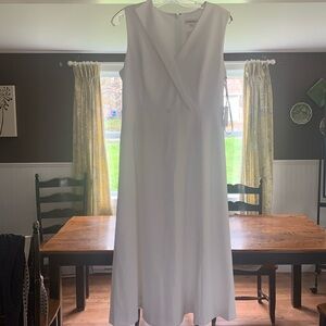 Calvin Klein Size 12 White Dress